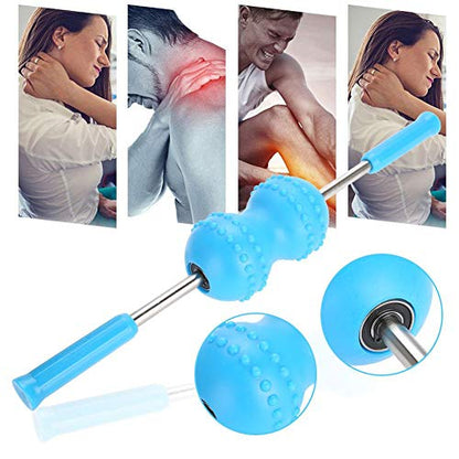 Massage Roller, Portable Multifunctional Body Muscle Yoga Massage Roller Stick Pain Relief Stick