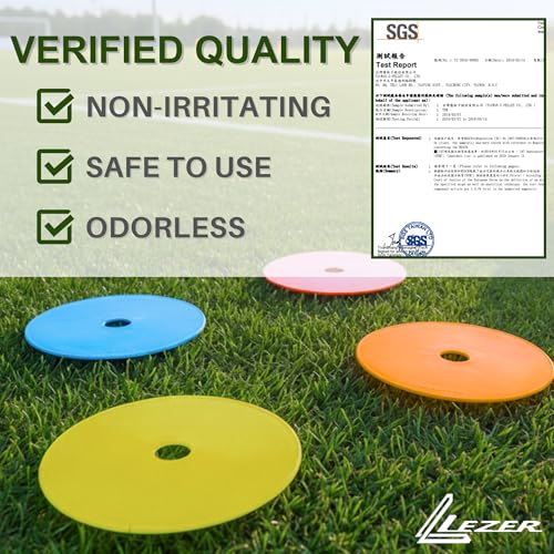 9 Inch Flat Cones, Spot Markers, Soccer Cones, Field Court Markers, Sit Spots, Flat Discs, Soccer Training Equipment, Agility Practice, Football, Made in Taiwan - style: 9 inch with 6 pcs