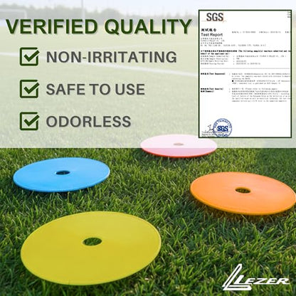 9 Inch Flat Cones, Spot Markers, Soccer Cones, Field Court Markers, Sit Spots, Flat Discs, Soccer Training Equipment, Agility Practice, Football, Made in Taiwan - style: 9 inch with 6 pcs