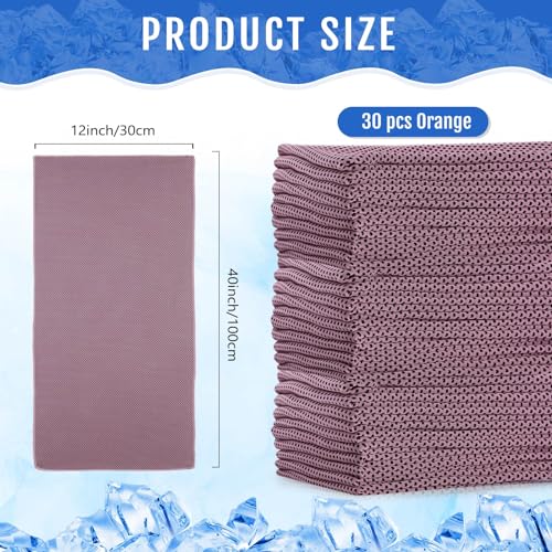 Hosuly 30 Pack Cooling Towels 40"x12" - color: Pink