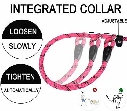 Dog Leash, 6 FT Heavy Duty Dog Leashes with Comfortable Padded Handle,Pink - color: Pink, size: 6 Feet x 1/2 Inch