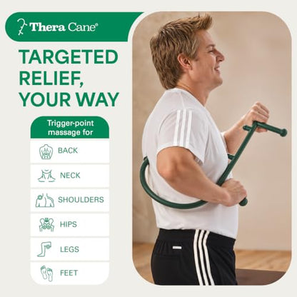 Thera Cane Massager (Green, Single) - color: Green