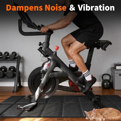 Walking Pad Treadmill Mat for Carpet Floors,63x30 Hardwood Floor Protection, Mats for Under Walking pad/Treadmill/Bike/Exercise Equipment on Carpets, Noise Shock Absorption, Stationary