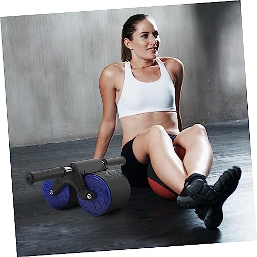 UKCOCO 1Set Abdominal Wheel Roller Automatic Rebound Abdominal Training Equipment for Home Gym Skid Texture for Muscle Workout Versatile Ab Exercise Tool