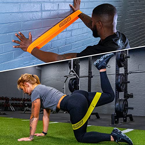 Serious Steel Fitness Fabric Mini Loop Non-Slip Resistance Band Set | Warm-Up, Physical Therapy, Glute Training, Speed and Agility Exercise Bands - color: Multi-Colored Set