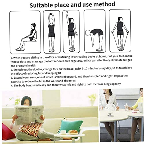 Wobble Board,Twist Board Exercise Training Waist Disc Non-Slip Safety Platform Body Shaping Twister for Legs Waist Workout Black Balance Boards