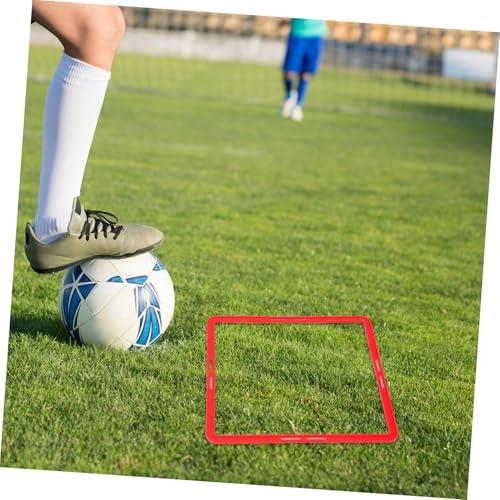Toyvian 6pcs Agility Training Rings for Football Multi Function Speed Training Equipment Durable and Reusable Agility Rings for Site Drills Soccer Taekwondo and More