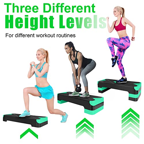 Adjustable Exercise Workout Aerobic Stepper Step Platform Trainer