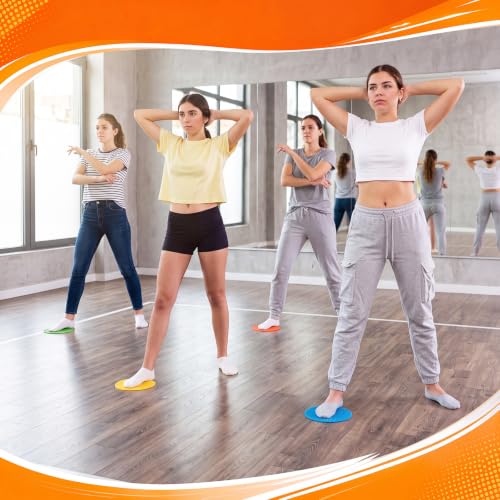 Tinideya Floor Spot Markers Flat Non Slip Gym - size: 5 Inch
