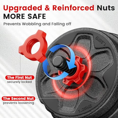 Adjustable Dumbbell Set, 20/33/45/70/90lbs Free Weight Set with Connector, 4 in1 Dumbbells Set Used as Barbell, Kettlebells, Push up Stand, Weight Set for Home Gym Suitable Men/Women - color: 45LB (22.5LB Pair)