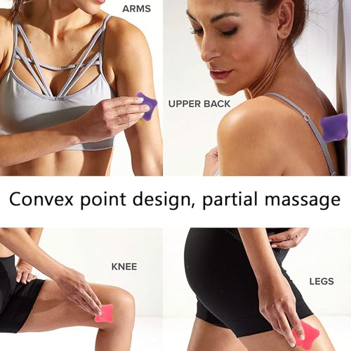 HEALLILY Hand Massage Ball 2.36 Inch Hexagonal Acupuncture Grip Balls for Hand Therapy Palm Massager Finger Exercise Tool for Muscle Movement and Relaxation 2 Pack