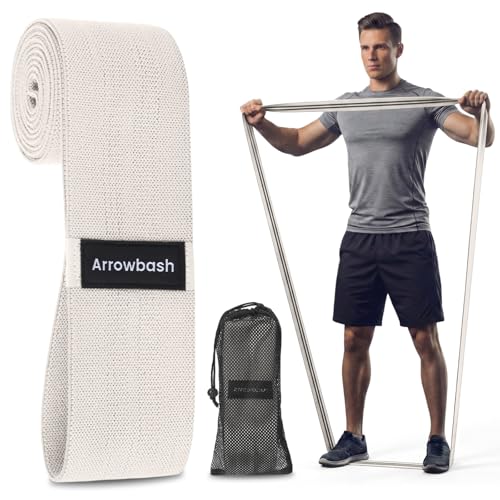 40" Long Fabric Resistance Band for Working Out Women Men Non-Slip Exercise Stretch Band with Bag for Stretching Exercise, Yoga, Home Fitness