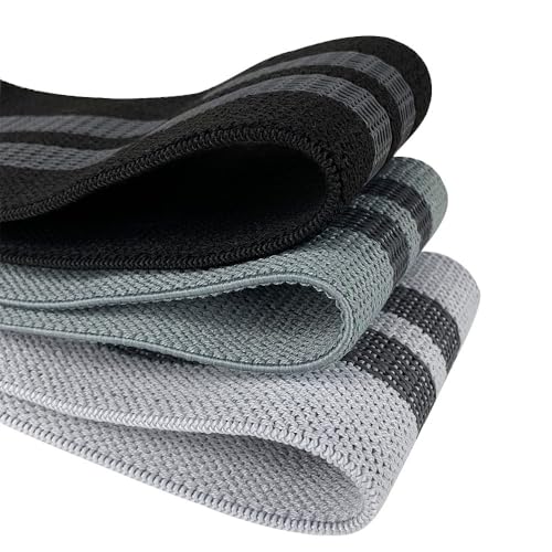 3-Pack Resistance Bands Set for Home Workout, Non-Slip Fabric Booty Bands for Women & Men, Fitness Bands for Legs, Glutes, Squats, Exercise