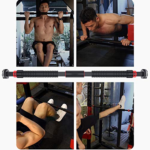 Door Way Pull Up Bar, Door Exercise Bar No Screw Installation, Doorway Pull up Bar,Workout Bar with 25.59"-39.37" Adjustable Width Fitness Equipment