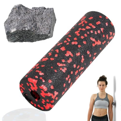 Mini Massage Foam Roller High Density - 100% Recycled Non-Toxic Material - Portable Pocket-Sized for Travel - Foot Arch,Legs & Arms Pain Target - Waterproof and Durable 15x6cm(Red)