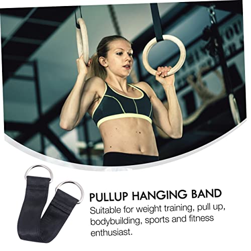 Kisangel 2 Pcs Connective Band Exercise Hanging Belts Lightweight Pullup Hanging Straps for Easy Installation and Storage Portable Fitness Aid for Home Travel