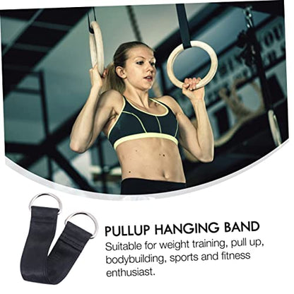 Kisangel 2 Pcs Connective Band Exercise Hanging Belts Lightweight Pullup Hanging Straps for Easy Installation and Storage Portable Fitness Aid for Home Travel