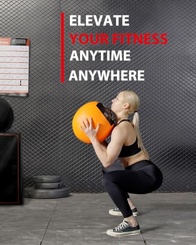 Mikolo Medicine Ball, Wall Ball,Soft Medicine Ball Set,Slam Ball for Core Training, Strength Workouts -Multi-Weight 10lbs 20lbs Exercise Balls for Home Gym, Functional Fitness (10/15/20/25LB) - style: 10lbs