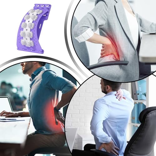 Back Stretcher for Lower Back Relie - PP 36cm | Cracker for Lower Bàck Relief | Adjustable Baçk Arch Stretcher for Home Gym Orthopedic Correction Tissue Nerve Relaxation Slouching Prevention