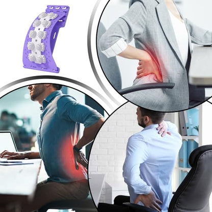 Back Stretcher for Lower Back Relie - PP 36cm | Cracker for Lower Bàck Relief | Adjustable Baçk Arch Stretcher for Home Gym Orthopedic Correction Tissue Nerve Relaxation Slouching Prevention