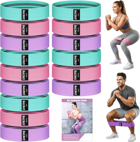 20PCS Resistance Bands Bulk Set +15 Pcs Fabric Resistance Bands for Legs – Non-Slip Booty Bands Set for Workout, Yoga, Squat & Hip Training, Gift for Team Fitness