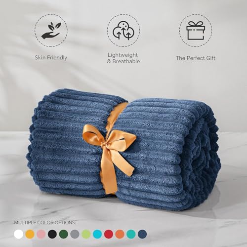 Microfiber Bath Towel 35x70in - Ultra Soft Quick Dry, Lightweight for Gym, Spa, Travel | Hotel Grade & Multi-Use| Single Pack - color: Blue, size: 35*70 Inches