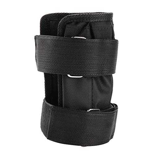 Weighted Wrist and Ankle Bands, 1 Pair Adjustable Ankle Wrist Weight Straps, Leg Arm Hand Cuff Weights with Empty Pocket for Steel Plates(Not Included) Maximum 11lbs, Training