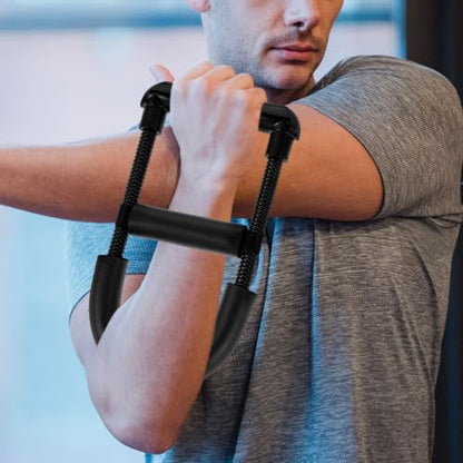 Wrist Strengthener Forearm Exerciser Grip Trainer Indoor Fitness Device for Arm Workout Hand Strengthener with Metal Abs Sponge 10.23X5.51X1.18In