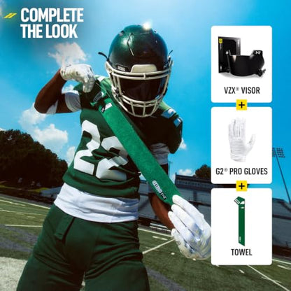 Nxtrnd Streamer Football Towel, Thin Sports Towel, Dries Hands & Football Accessories (Dark Green) - color: Dark Green