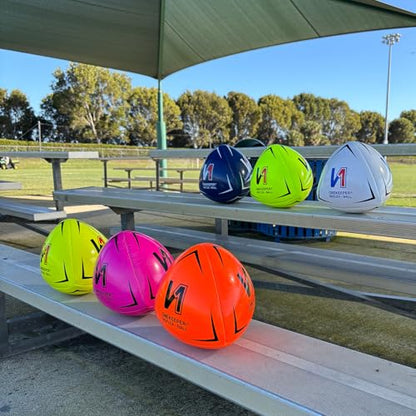 ONEKEEPER Soccer Reflex & Reaction Ball - White, Orange, Blue, Pink, and Fluo Yellow, Agility and Coordination Training for Kids and Juniors (Pump Not Included)