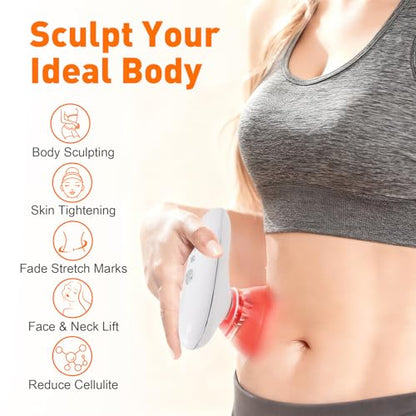 3-in-1 Body Sculpting Machine, 3 Modes Adjustable Cellulite Machine, 3-in-1 Handle Body Sculptor-Suitable for Back, Belly, Waist, Arms, Legs, Reduce Stretch Marks & Tightens Skin