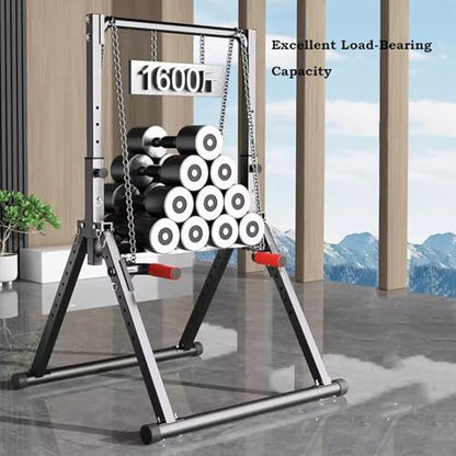 Foldable Power Tower Multifunction Pull Up Bar Dip Station Adjustable Workout Chin Up Bar Strength Training Equipment For Home Gym 1100lbs Support