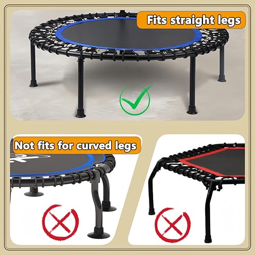 Trampoline Handle Bar Rebounder Handle Bar for Round Fitness Trampolines Fits Foot Tubes up to 0.98IN-1.25IN Diameter (Trampoline not Included) Non-Slip Comfortable Handles