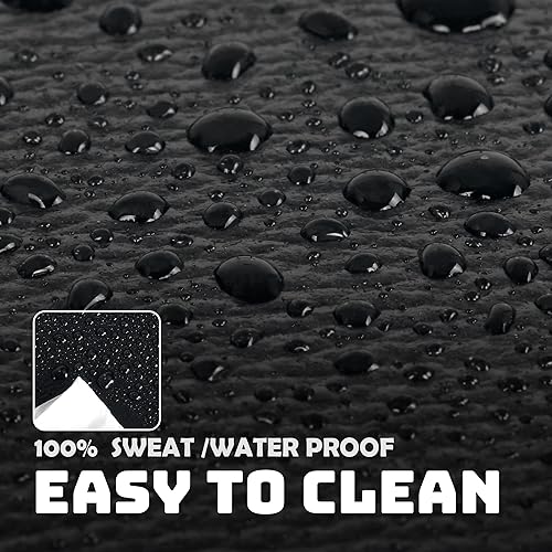 Bike Mat | 2Pack, 30" x 12" Exercise Bike Mat/Treadmill Mat for Hardwood Floors or Carpet, Non-Slip Sweat-Proof Exercise Equipment Mat for Bike Trainer/Stationary Spin Bike - size: 1/4" thick, 11.8" x 30"
