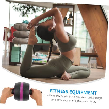 LIOOBO Ab Roller Wheel with Automatic Rebound Non-slip Design for Home Fitness Core Strength Training Exercise Wheel with Extra Mat for Abdominal Workout