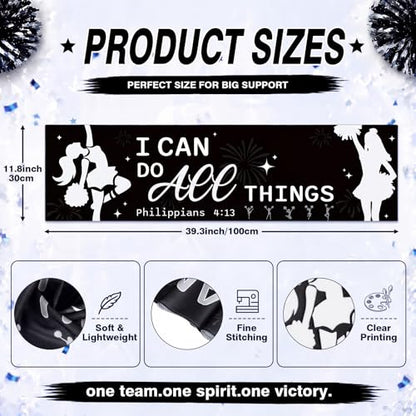 12 Pcs Cheerleader Cooling Towels Cheer Gifts Bulk for Neck 40" x 12" Breathable Chilly Microfiber Quick Dry Ice Towel Team Gifts for Sport Yoga Coach Gym Party Favor(Black)