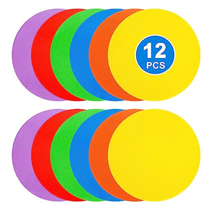 9 inch Spot Markers Flat Field Cones,Non Slip Spot Floor Dots for Soccer Basketball Baseball Sports Speed Agility Training