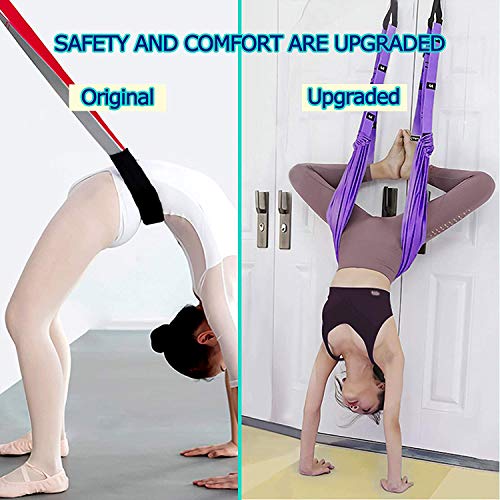 Fitness Yoga Stretching Strap, Adjustable Leg Stretcher Back Bend Assist Trainer, Improve Leg Waist Back Flexibility Home Gym Equipment for Rehab Pilates Ballet Cheerleading Splits Gymnastics