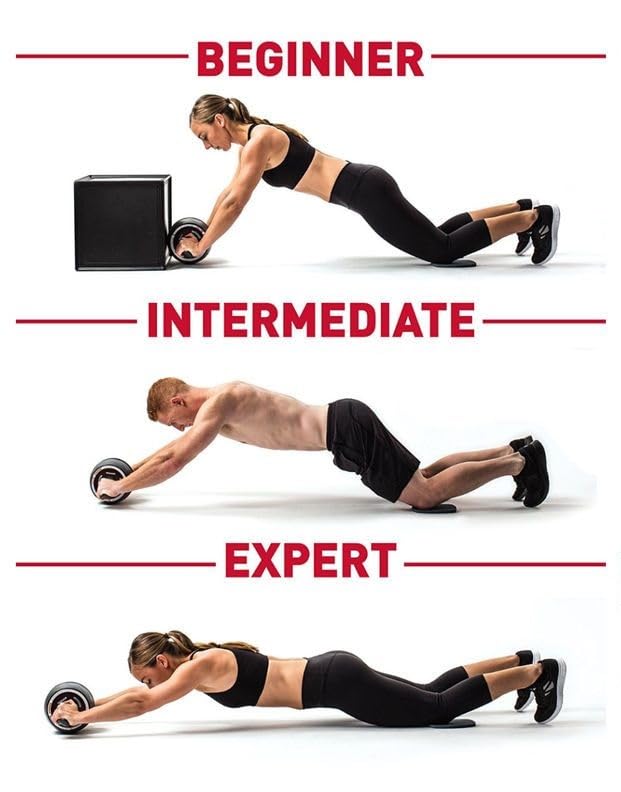 Ab roller Bselfish - Abdominal wheel exercise equipment for core workout - Fitness