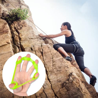 6 Pack Finger Strengthener - 3 Resistance Levels Silicone Exerciser - Hand Grip Trainer for Fitness, Guitar & Rock Climbing