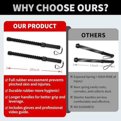 Weighted Ropeless Battle Ropes, Heavy Duty Portable Cordless Battle Ropess for HIIT Workouts, Cardio & Muscle Training, Low-Impact Cardio Training for Men & Women with Non-Slip Gloves