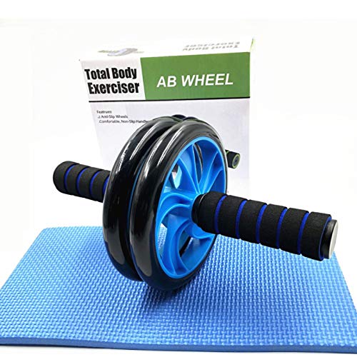Abdominal Muscle Training Rollers, 5-In-1 Roller Kit with Knee Pads, Push-Up Bars, Handle Grips, Skipping Ropes, Home Gym Exercise Kits Suitable for Physical Training
