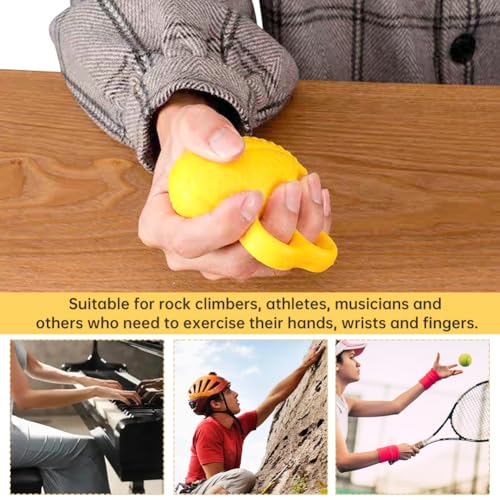 Finger Grip Ball, Hand Exerciser Grip Strengthener,Stroke Rehab Equipment,Stress Balls for Adults, Finger Gripper Strengthening Exercise for Hand