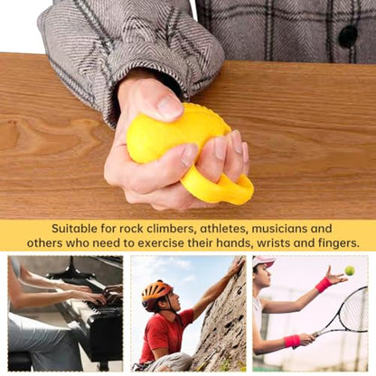 Finger Grip Ball, Hand Exerciser Grip Strengthener,Stroke Rehab Equipment,Stress Balls for Adults, Finger Gripper Strengthening Exercise for Hand
