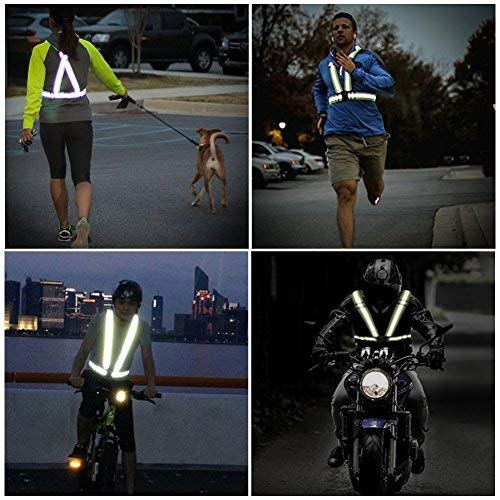Reflective Vest Running Gear, 2-10Pack High Visible Safety VES - color: 2 x Orange