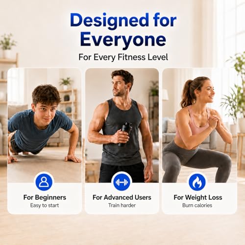 Push Up Board with Smart Counter, Foldable Home Workout Equipment for Men, Portable Pushup Board with Non-Slip Handles for Chest, Shoulders, Back & Triceps Training