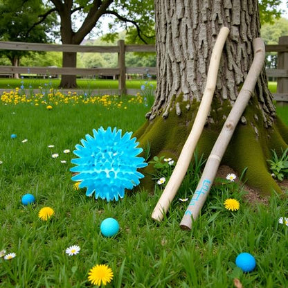 Blue 7 CM Soft Transparent Spiky Massage Ball for Hand and Wrist – Stress Relief, Deep Tissue Muscle Roller, Strength Recovery Exercise Tool, Sensory for Relaxation and Stress Management