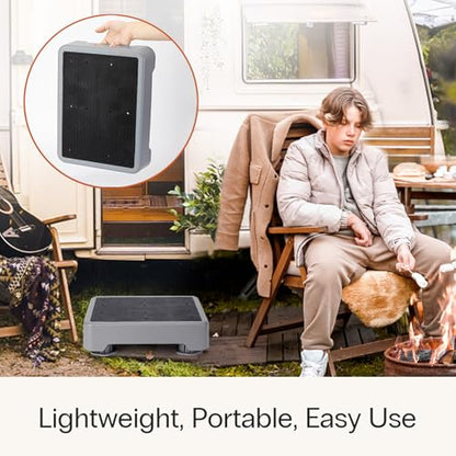 StrongTek 5.7" Adjustable Step Stool, Non-Slip One Step Platform for Adults & Seniors, Portable Mobility Aid and Stair Assist for Kitchen, Bathroom, Bedside & Outdoor