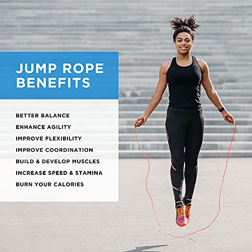 Jump Rope Steel Wire Speed Adjustable CrossFit Exercise Boxing Jump Rope Skipping Rope for Workout Fitness
