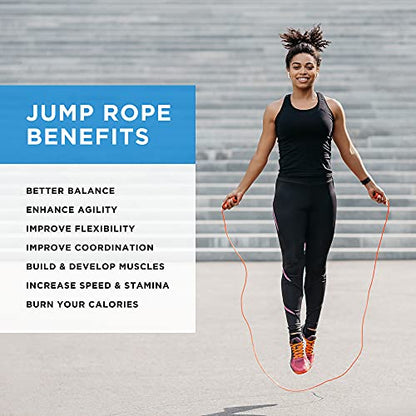 Jump Rope Steel Wire Speed Adjustable CrossFit Exercise Boxing Jump Rope Skipping Rope for Workout Fitness